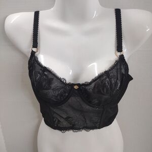 Sofia by Sofia Vergara Black Lace Underwire Bra